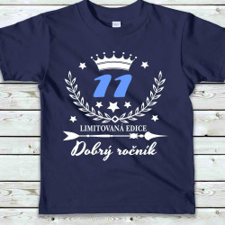 Dětské tričko 11 let Limitovaná edice Dobrý ročník