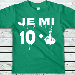 Dětské tričko Je mi 10 plus prostředníček