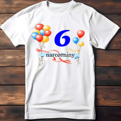 Dětské tričko k 6. narozeninám