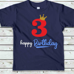 Dětské tričko k oslavě 3 narozenin
