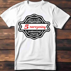 Dětské tričko 5 narozeniny - zase o rok chytřejší