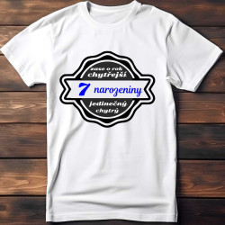 Dětské tričko 7 narozeniny - zase o rok chytřejší