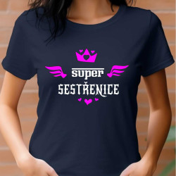 Dámské tričko - Super sestřenice s křidýlky