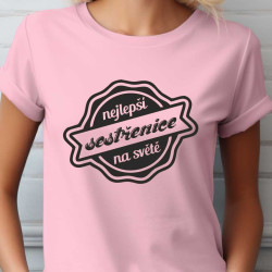 Dámské tričko - Nejlepší sestřenice v ornamentu