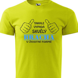 Dětské tričko - Takhle vypadá skvělý brácha v životní velikosti