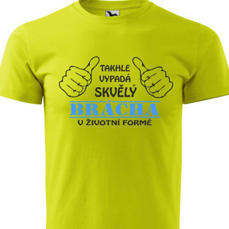Dětské tričko - Takhle vypadá skvělý brácha v životní velikosti