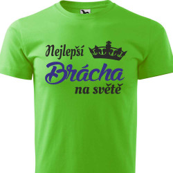 Pánské tričko - Nejlepší brácha na světě s korunkou