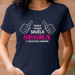 Dámské tričko Takhle vypadá skvělá sestra v životní formě.