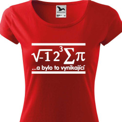 Dívčí tričko - Vzorec