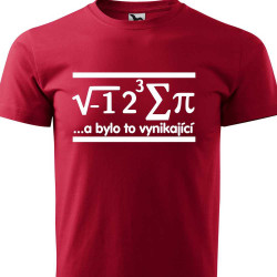 Dětské tričko - Vzorec pí