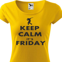 Dívčí tričko - Keep calm its friday