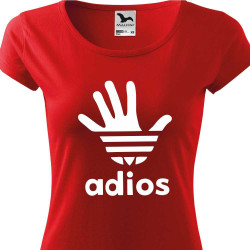 Dívčí tričko - Adios ve stylu adidas