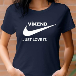 Dámské tričko Víkend ten miluji