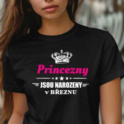 Dětské tričko - Princezny jsou narozené v březnu