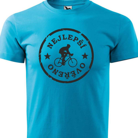 Pánské tričko pro cyklistu - Nejlepší cyklista, ověřeno