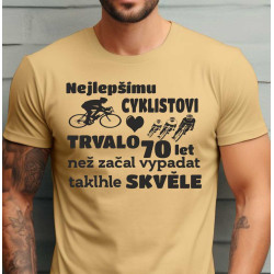 Tričko - Nejlepšímu cyklistovi trvalo 70 let