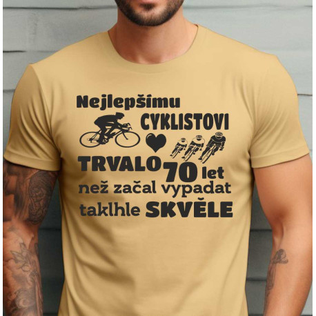 Tričko - Nejlepšímu cyklistovi trvalo 70 let