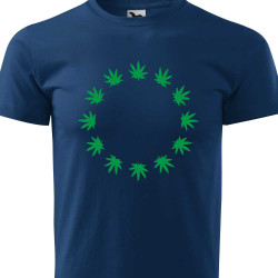 Pánské tričko - Marihuana Euro Znak