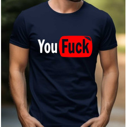 Pánské tričko - You F*CK parodie na YouTube