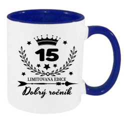 Hrnek - 15 let limitovaná edice dobrý ročník