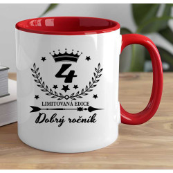 Hrnek - 4 roky limitovaná edice dobrý ročník