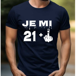 Pánské tričko k 22 narozeninám - 21 plus 1