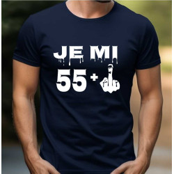 Pánské tričko k 56 narozeninám - Je mi 55 plus 1