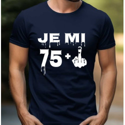 Pánské tričko k 76 narozeninám - Je mi 75 plus 1