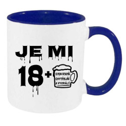 Hrnek k 19 narozeninám - Je mi 18 plus jedna