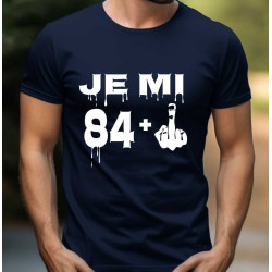 Pánské tričko k 85 narozeninám - Je mi 84 plus prostředníček