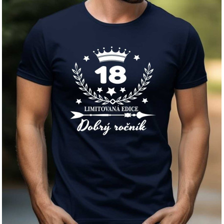 Pánské tričko narozeninám - 18 let Dobrý ročník