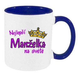 Hrnek pro manželku - Nejlepší manželka na světě s korunkou