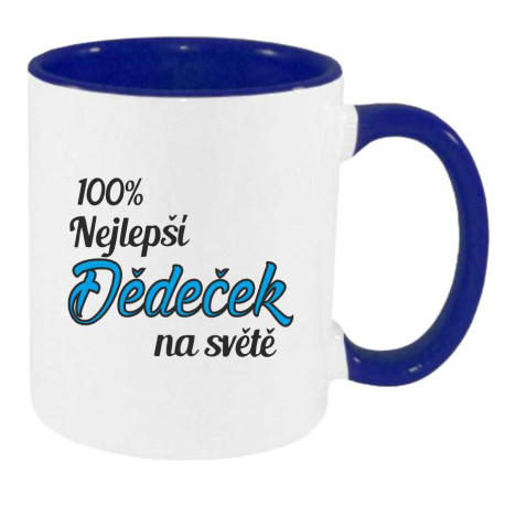 Hrnek pro dědečka - 100% nejlepší dědeček na světě