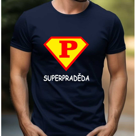 Pánské tričko Super pradědeček ve stylu supermana
