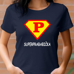 Tričko pro prababičku - Super prababička ve znaku supermana