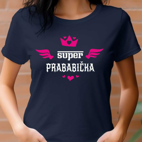 Dámské tričko - Super prababička s křidýlky