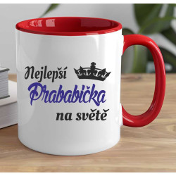 Hrnek pro prababičku - Nejlepší prababička s korunkou