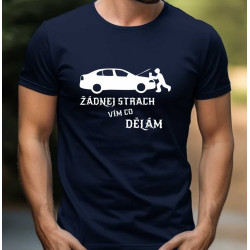 Pánské tričko Automechanik, žádnej strach vím co dělám.