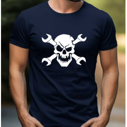 Tričko pro Automechaniky Lebka a klíče