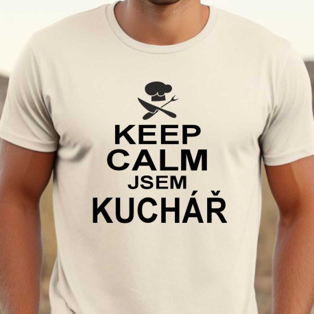Pánské tričko - Keep calm jsem kuchař