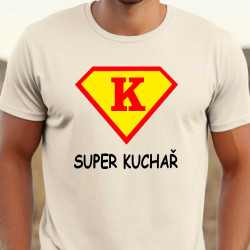 Pánské tričko - Super kuchař ve znaku supermana