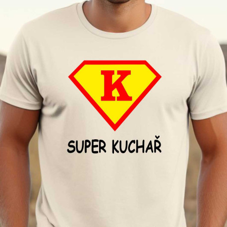 Pánské tričko - Super kuchař ve znaku supermana