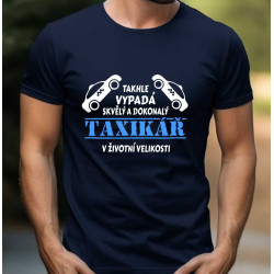 Pánské tričko - Takhle vypadá skvělý a dokonalý taxikář