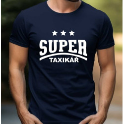 Pánské tričko - Super taxikář s hvězdičkama