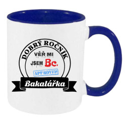 Hrnek pro bakalářku - Věř mi mám titul Bc