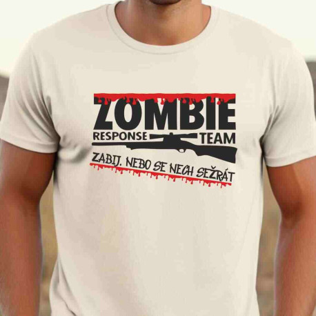 Pánské vtipné tričko - Zombie team
