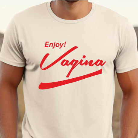 Pánské vtipné tričko - Užij si Vaginu