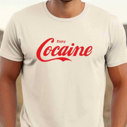 Pánské vtipné tričko - Vychutnejsi kokain