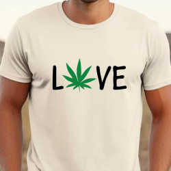 Pánské vtipné tričko - Mám rád marihuanu