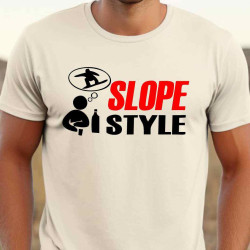 Pánské vtipné tričko - Slope style